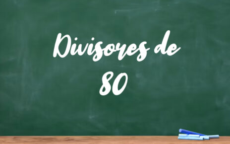 Divisores de 80